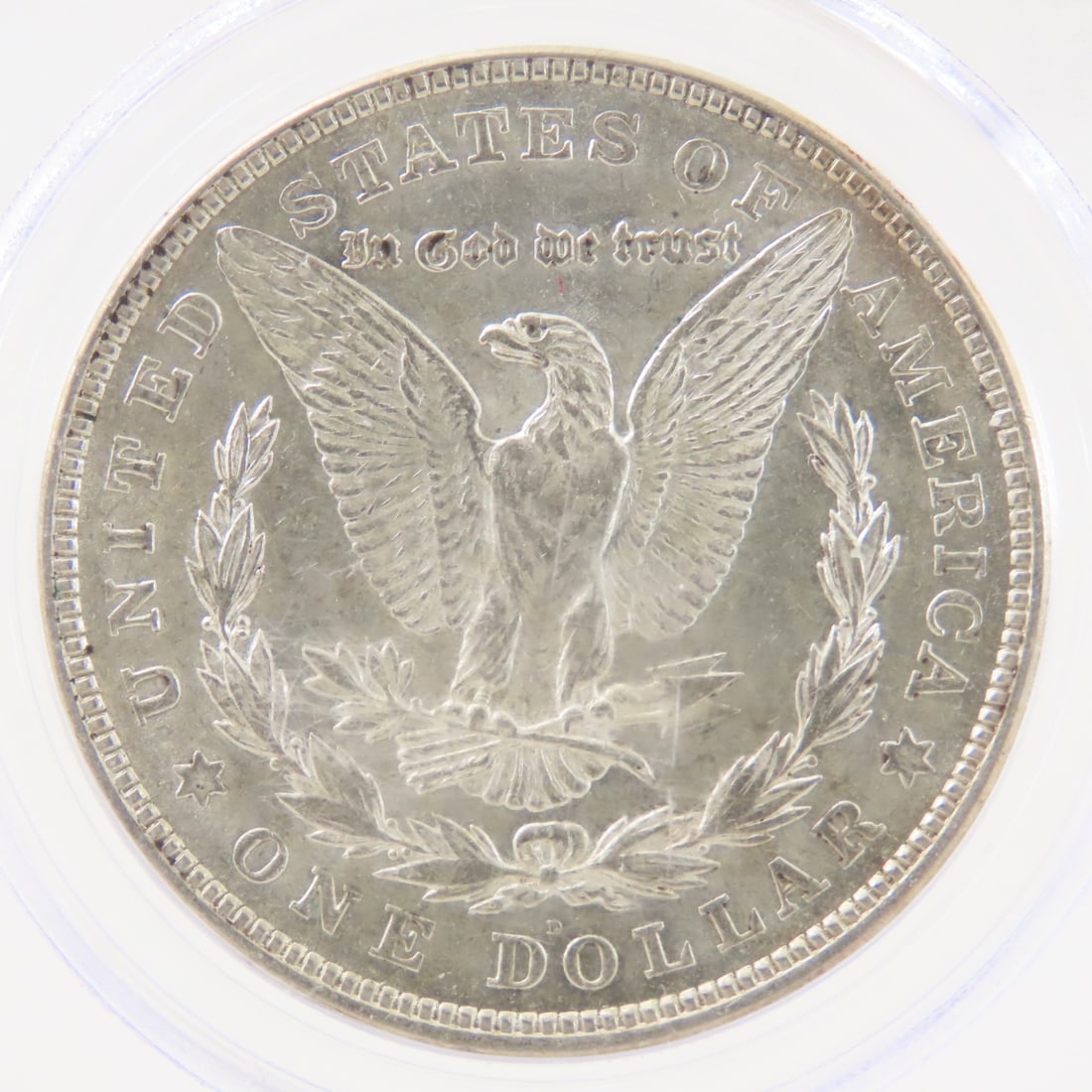 1921 D Morgan Silver Dollar PCGS AU58 - 4