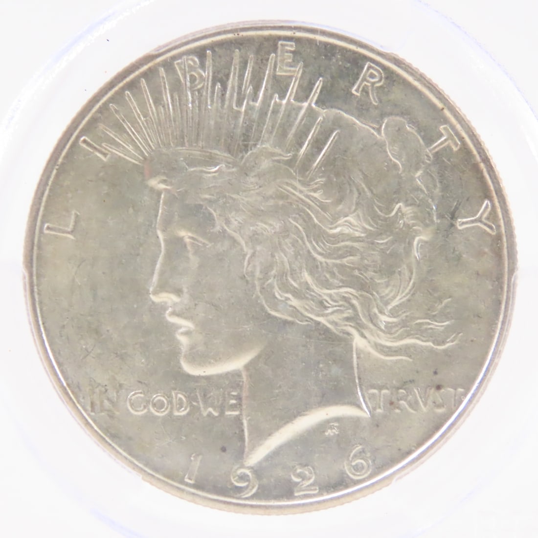 1926 D Peace Silver Dollar PCGS AU58 - 2