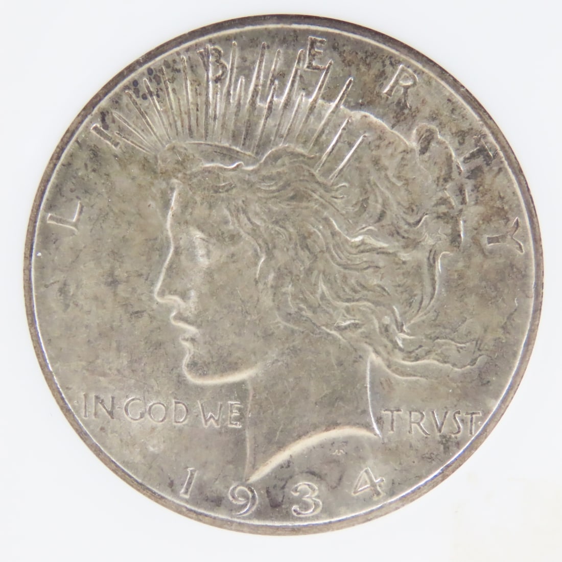 1934 D Peace Silver Dollar ANACS MS60 - 2