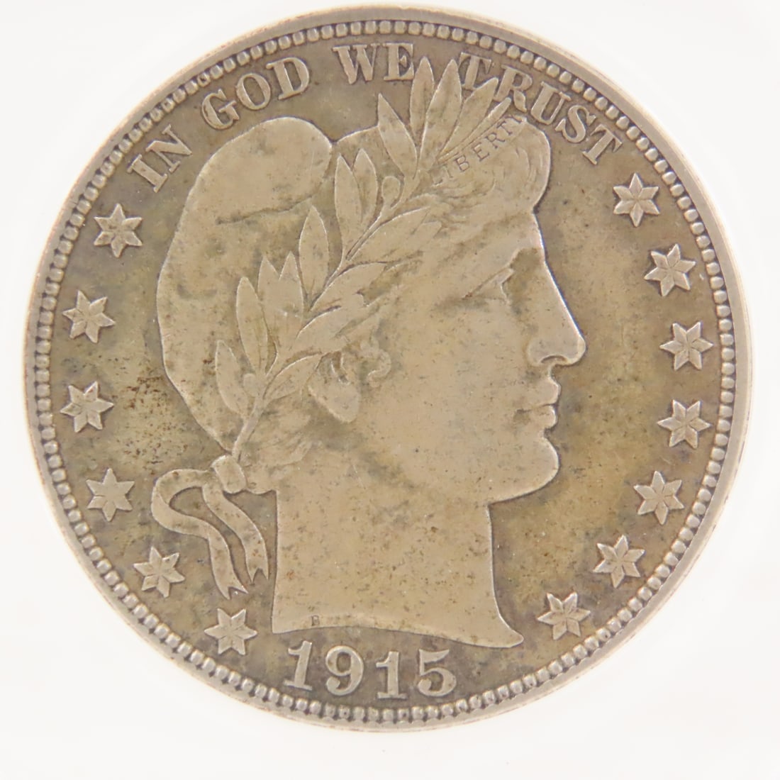 1915 D Barber Silver Half Dollar ANACS AU50 - 2