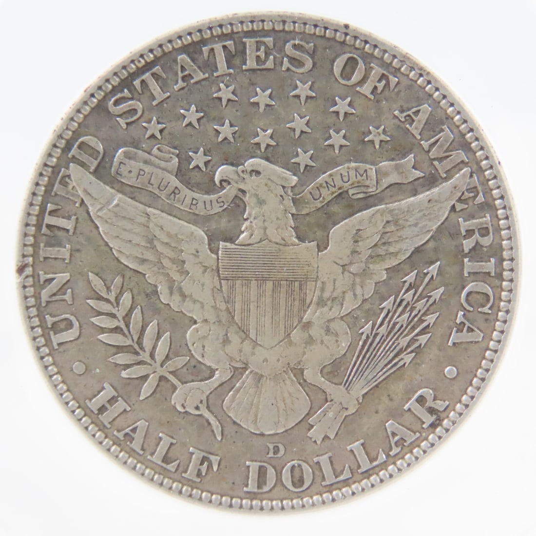 1915 D Barber Silver Half Dollar ANACS AU50 - 4