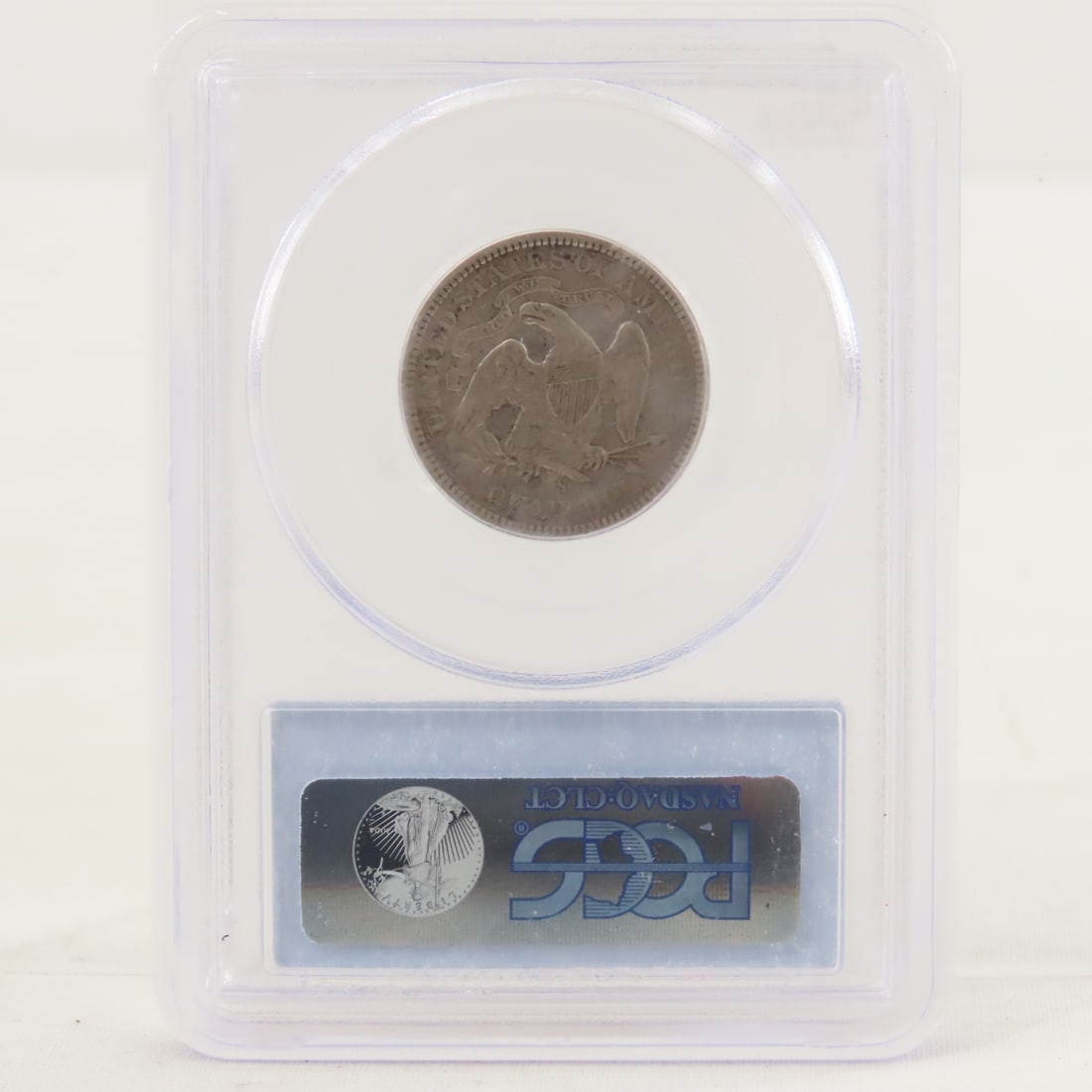 1875 S Seated Liberty Silver Quarter PCGS VF35 - 3