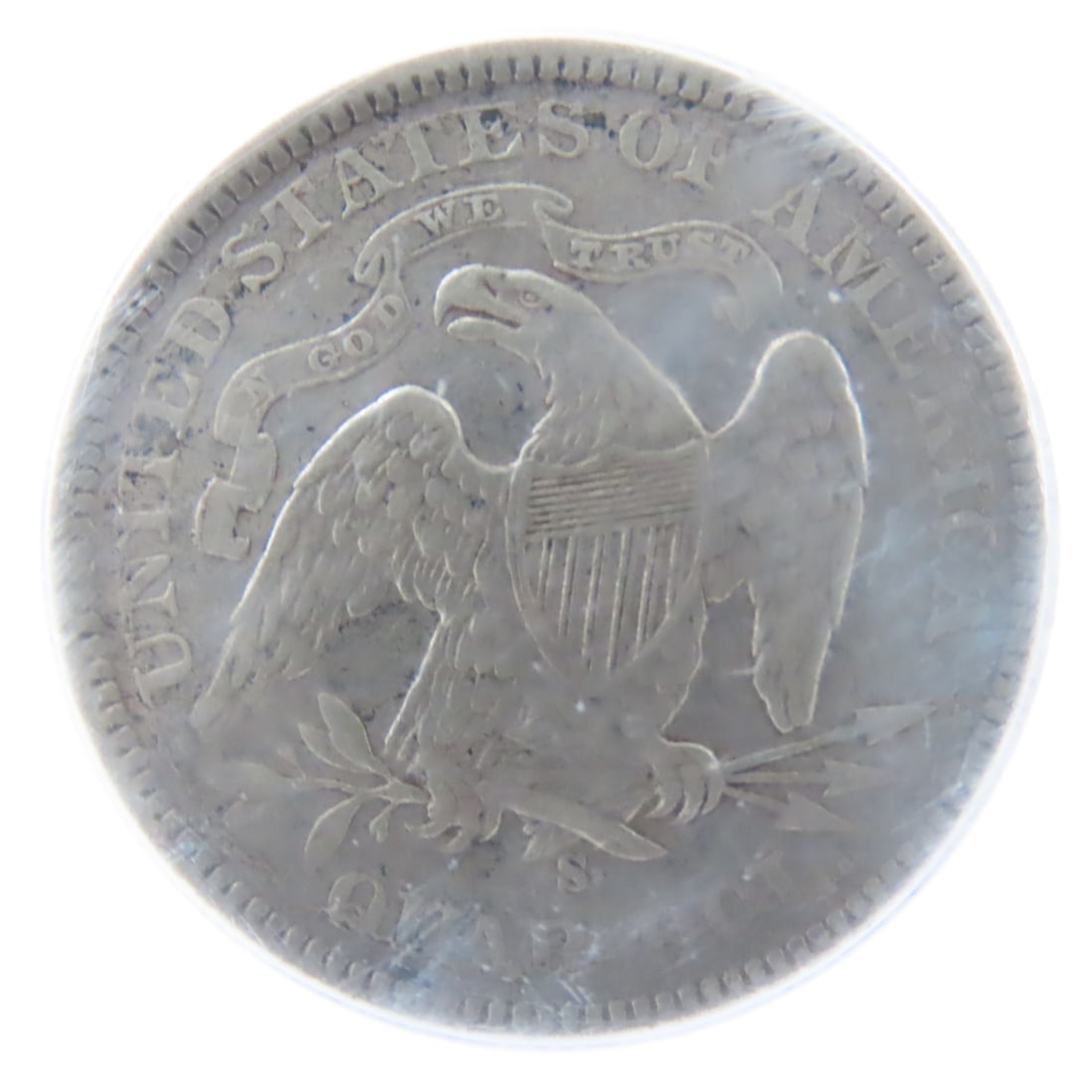 1875 S Seated Liberty Silver Quarter PCGS VF35 - 4