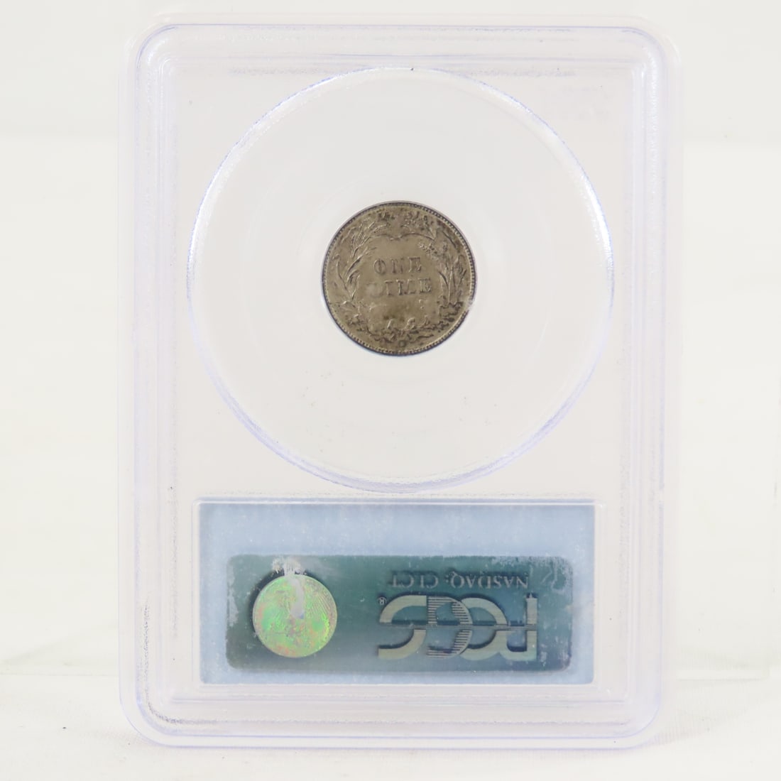 1914 D Barber Silver Dime PCGS AU58 - 3