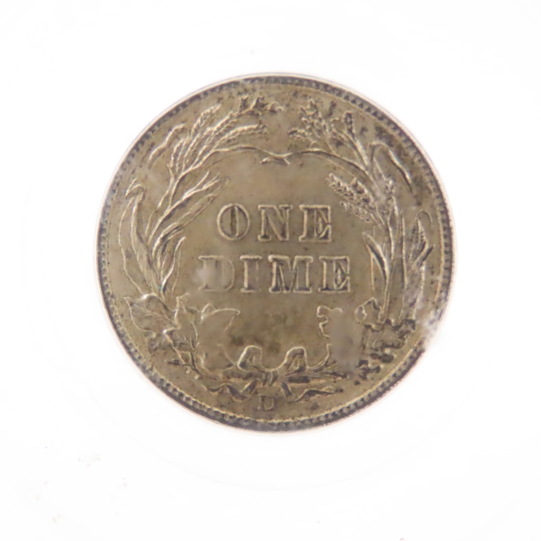 1914 D Barber Silver Dime PCGS AU58 - 4