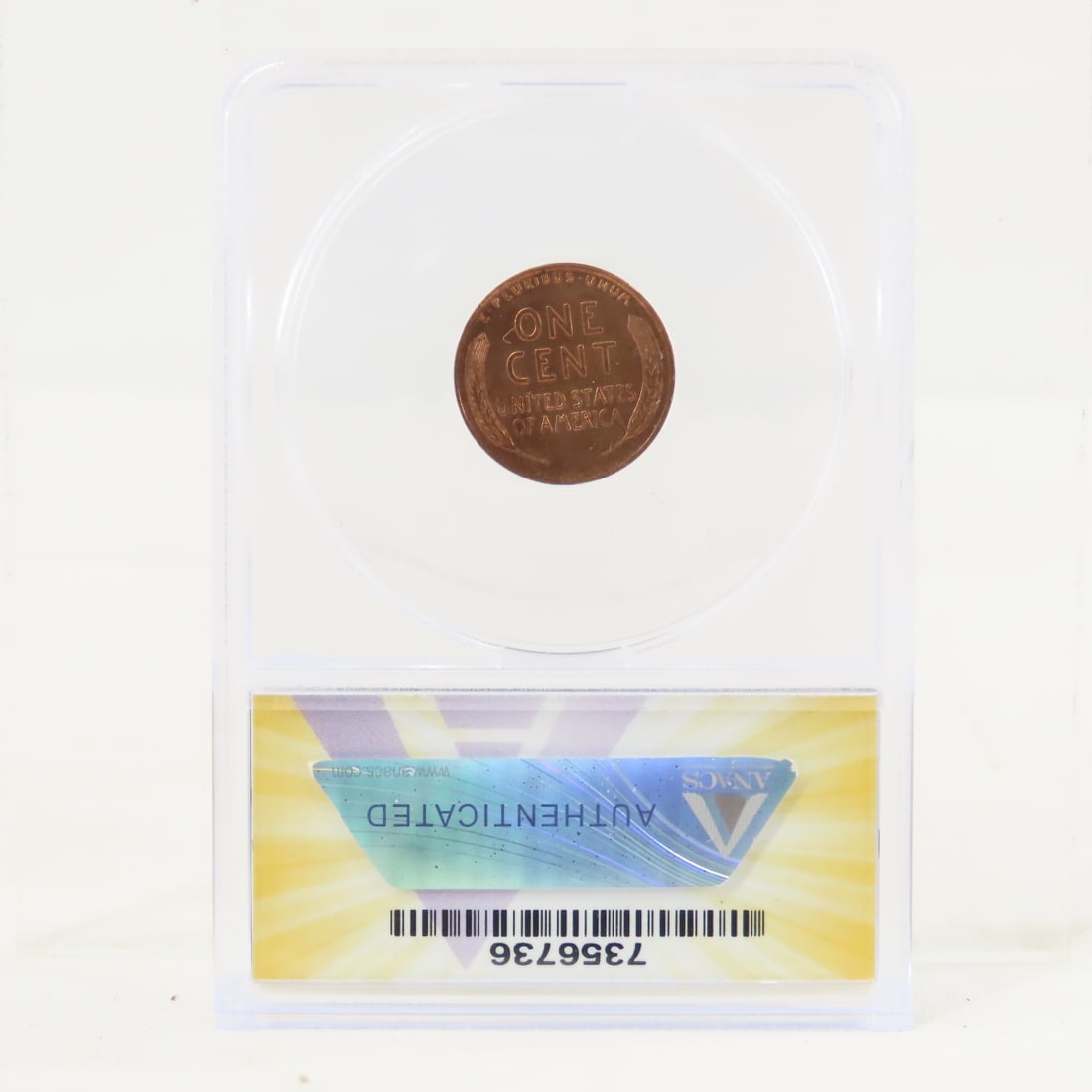 1928 D Lincoln Head Wheat Cent ANACS MS63RB - 3