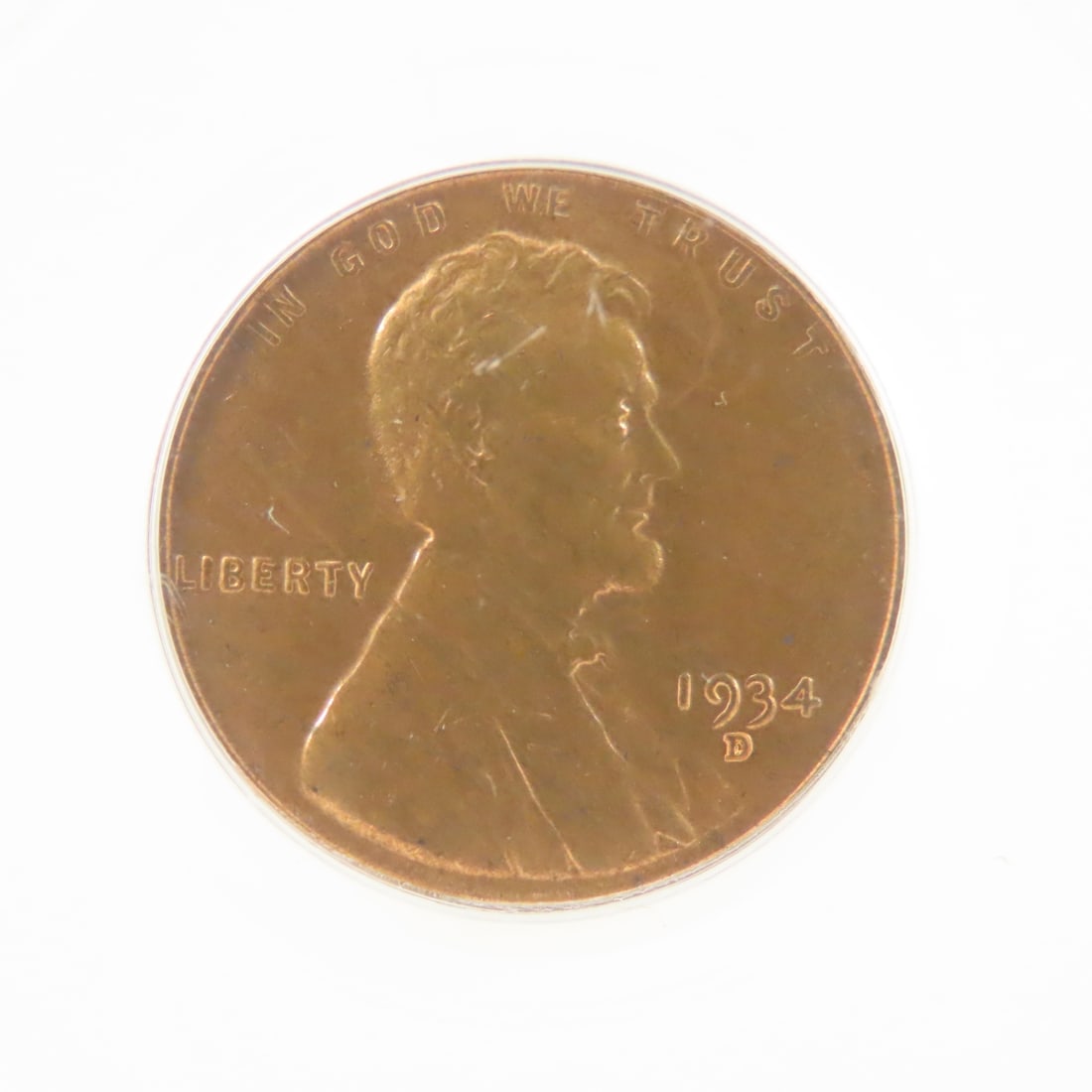 1934 D Lincoln Head Wheat Cent PCGS MS65RD - 2