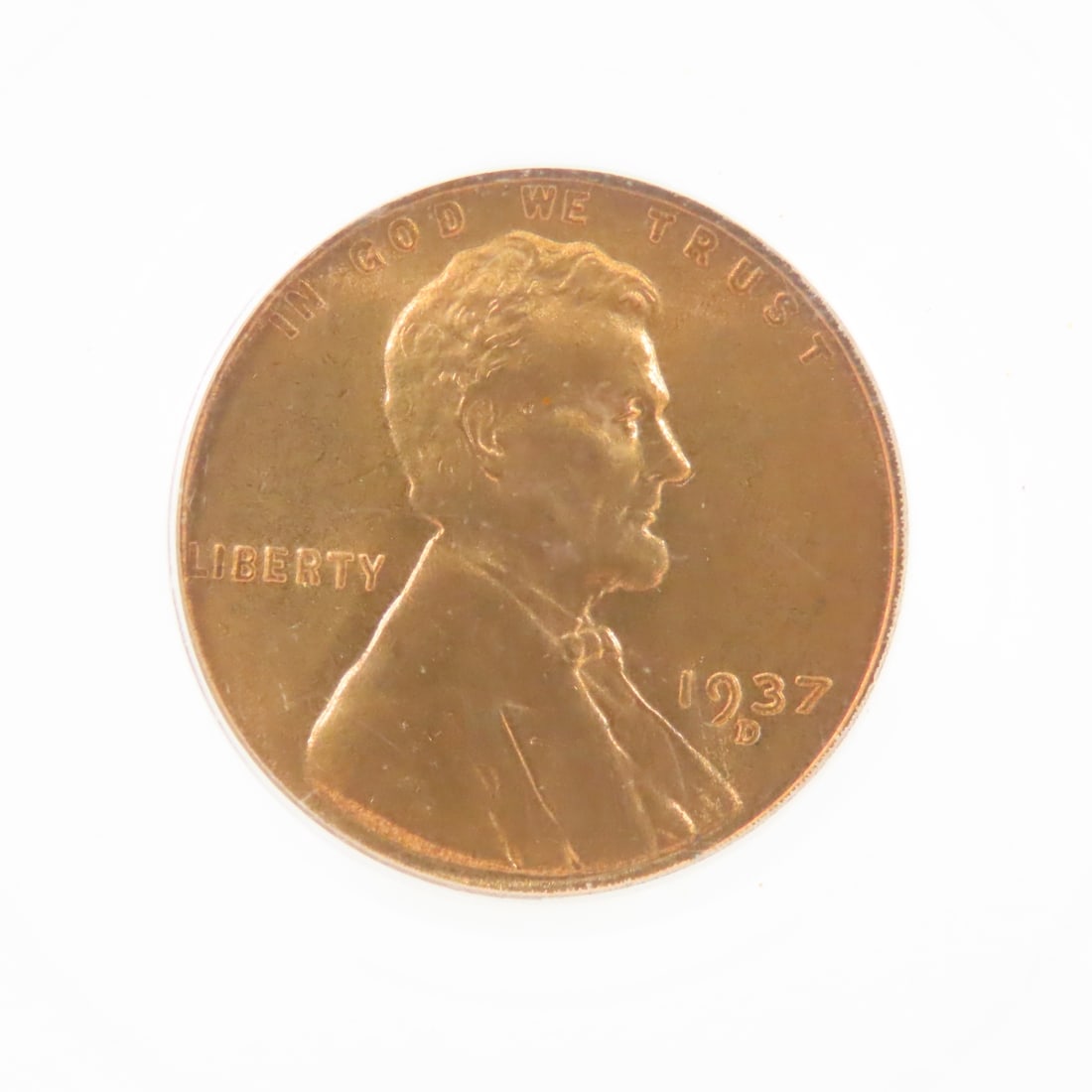 1937 S & D Lincoln Head Wheat Cents PCGS MS66RD - 4