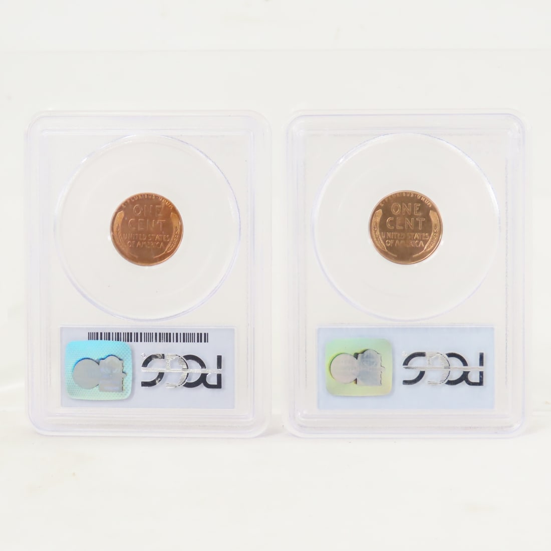 1938 S MS65RD & D MS66RD Lincoln Head Wheat Cents - 2