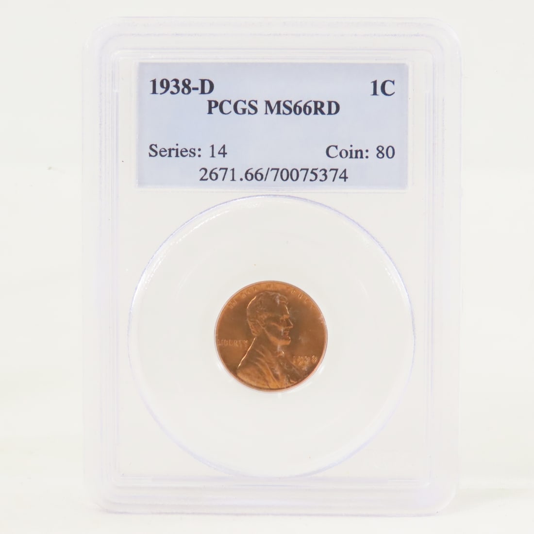 1938 S MS65RD & D MS66RD Lincoln Head Wheat Cents - 3