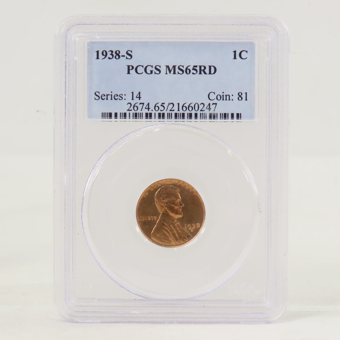 1938 S MS65RD & D MS66RD Lincoln Head Wheat Cents - 7