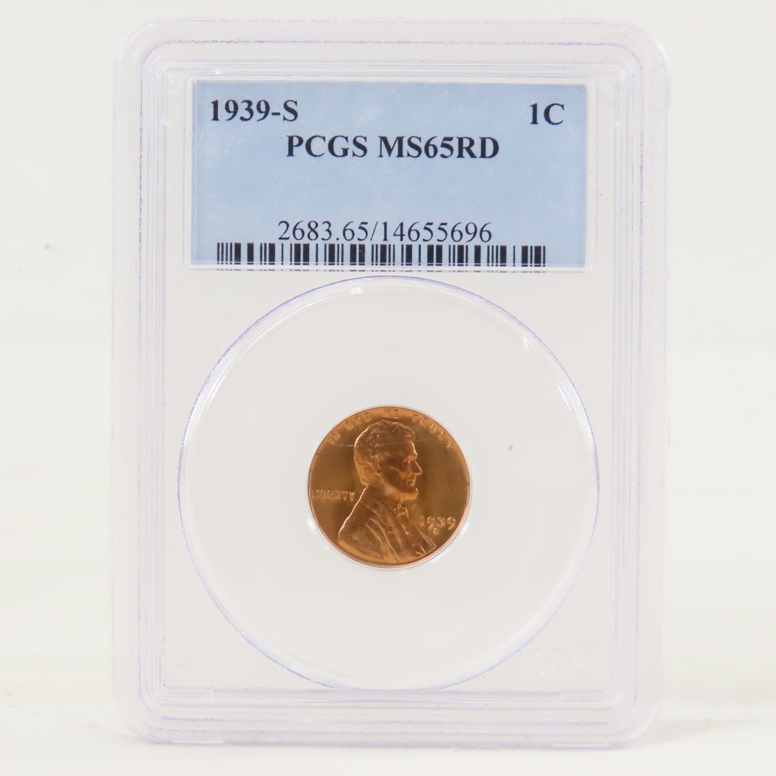 1939 S MS65RD & D MS64RD Lincoln Head Wheat Cents - 3