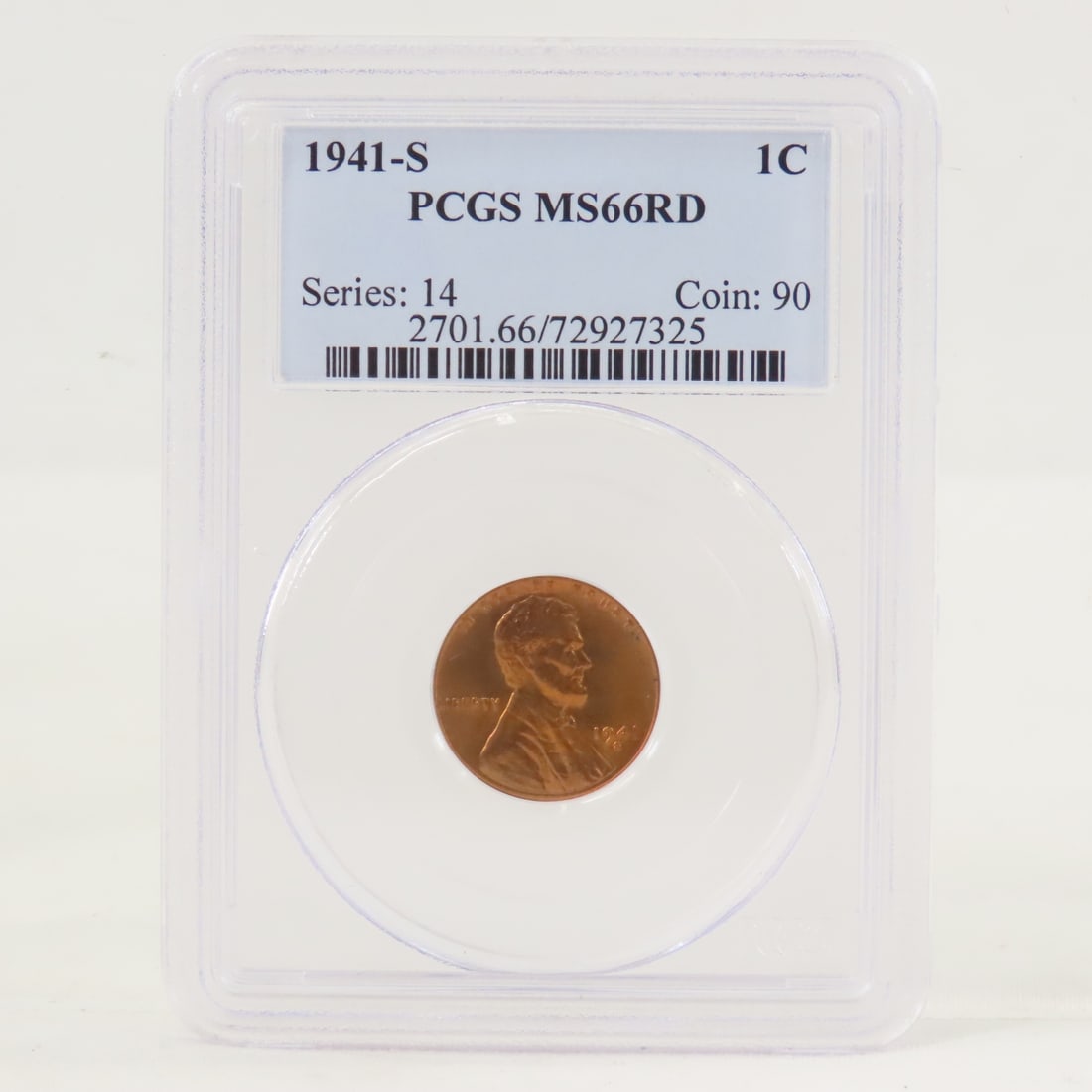 1941 S MS66RD & D MS65RD Lincoln Head Wheat Cents - 3
