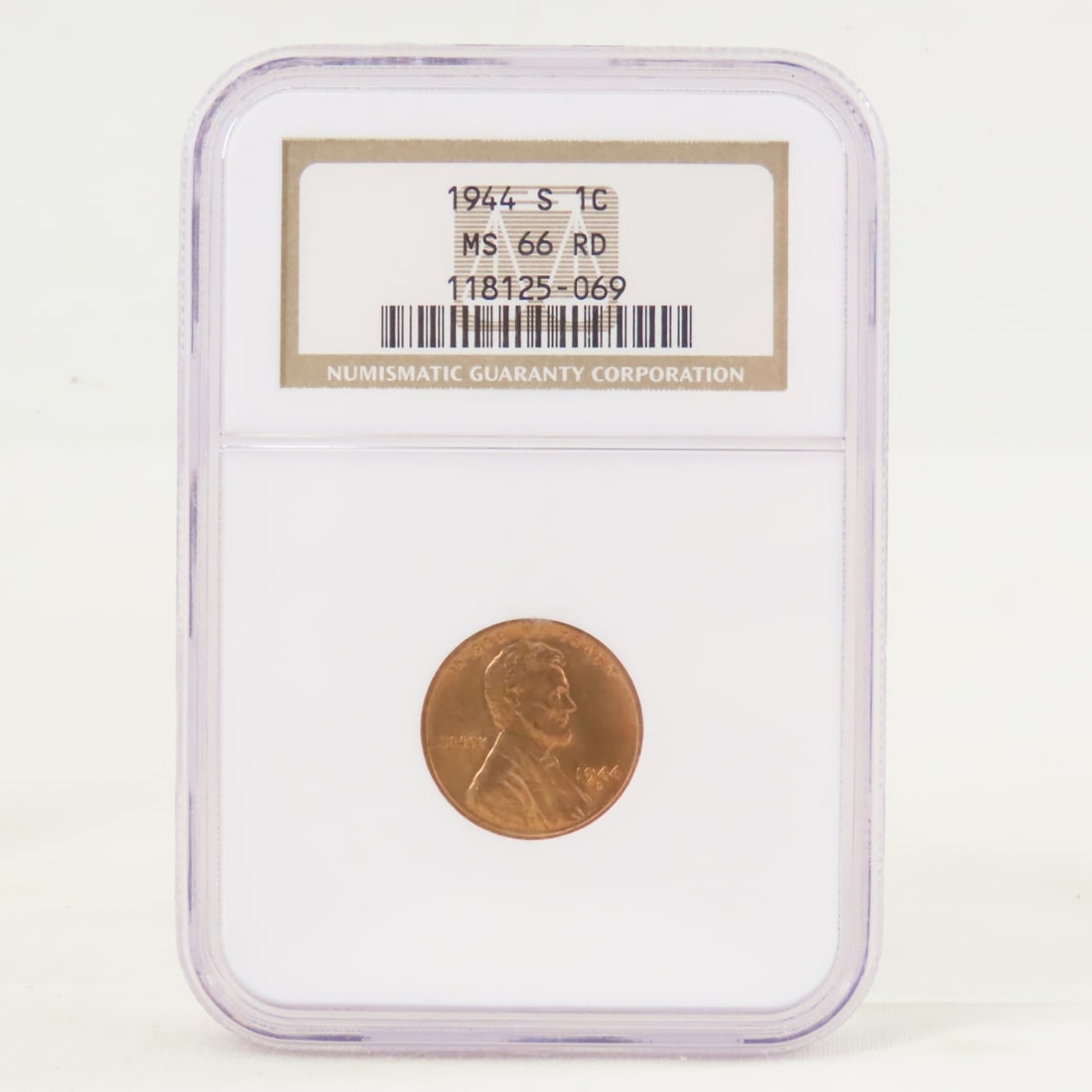 1944 S MS66RD & D MS66RD Lincoln Head Wheat Cents - 3