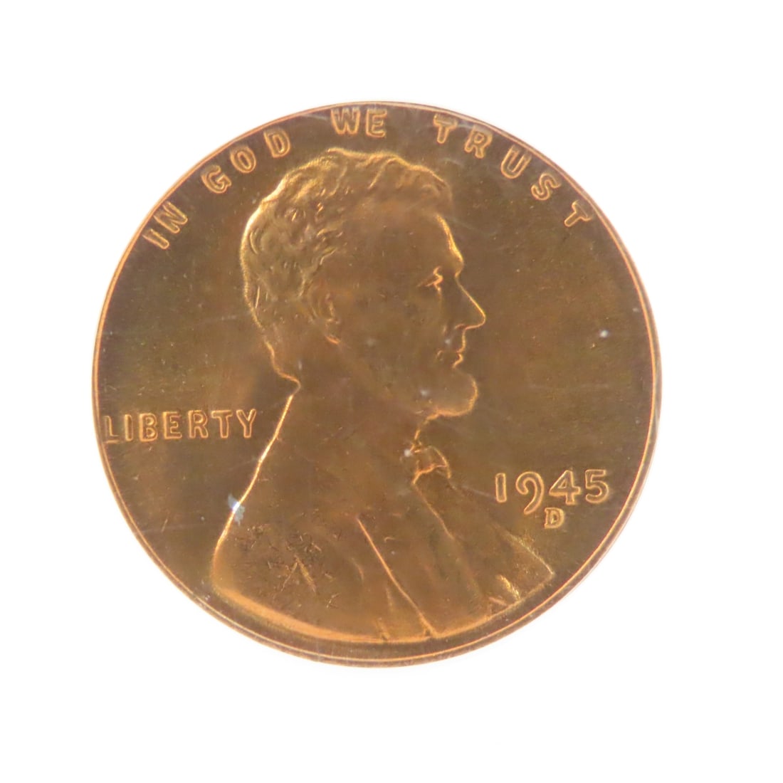 1945 S MS66RD & D MS66RD Lincoln Head Wheat Cents - 4