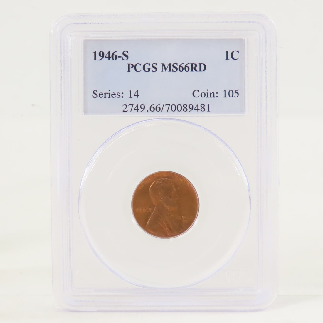 1946 S MS66RD & D MS66RD Lincoln Head Wheat Cents - 3