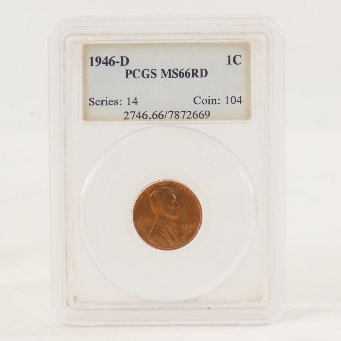 1946 S MS66RD & D MS66RD Lincoln Head Wheat Cents - 7