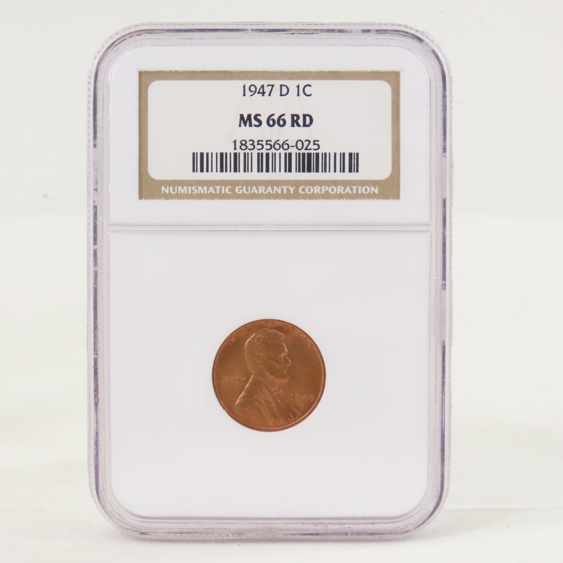 4 NGC MS66RD Lincoln Wheat Cents 1947-1950 - 3