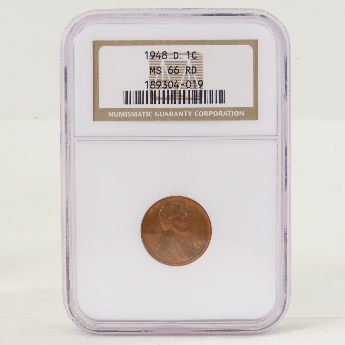 4 NGC MS66RD Lincoln Wheat Cents 1947-1950 - 7