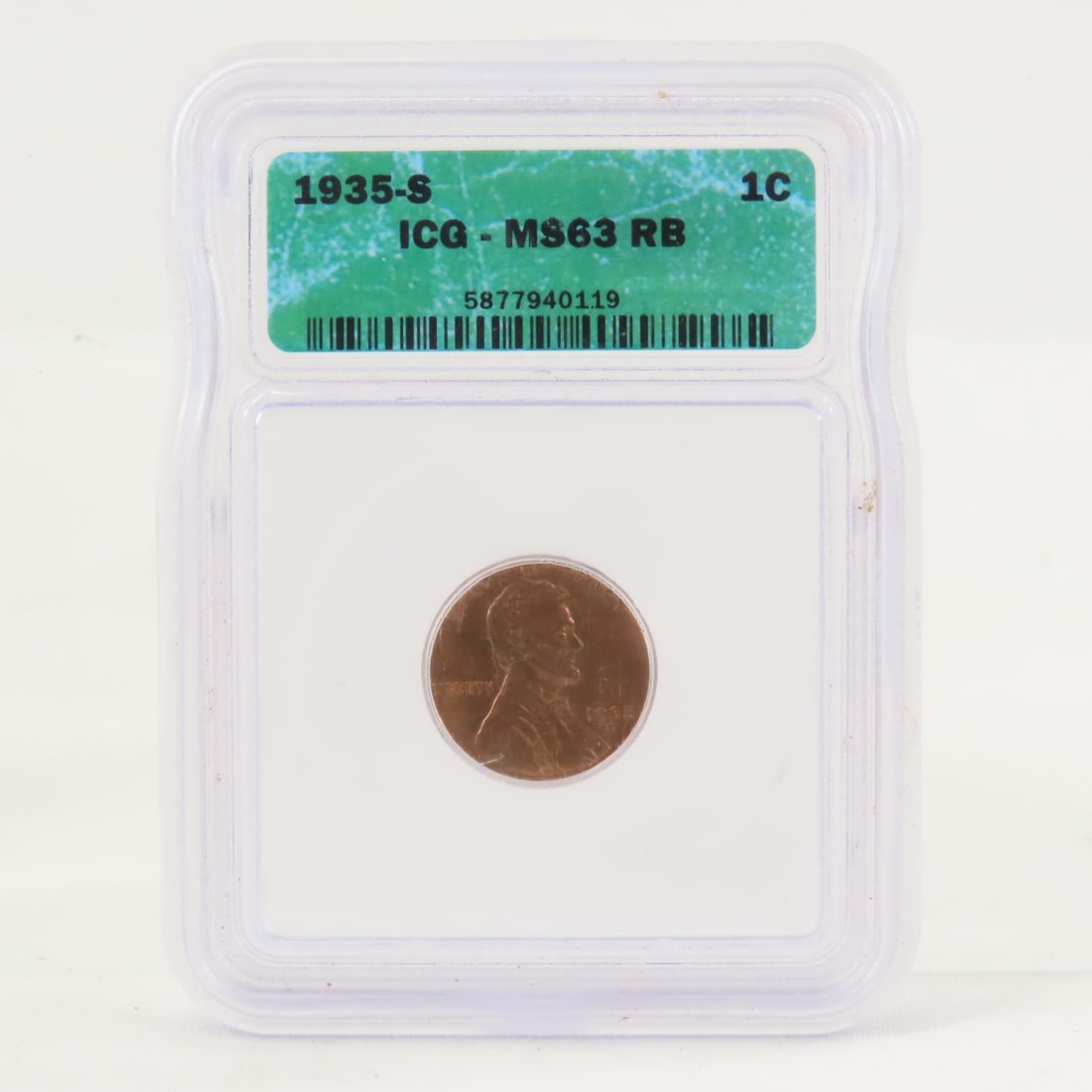 3 ICG Graded Lincoln Wheat Cents 1935-1950 - 3