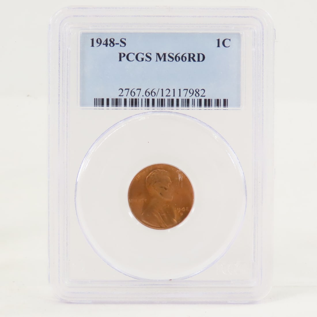 1948 S MS66RD & 1949 D MS65RD Lincoln Wheat Cents - 3