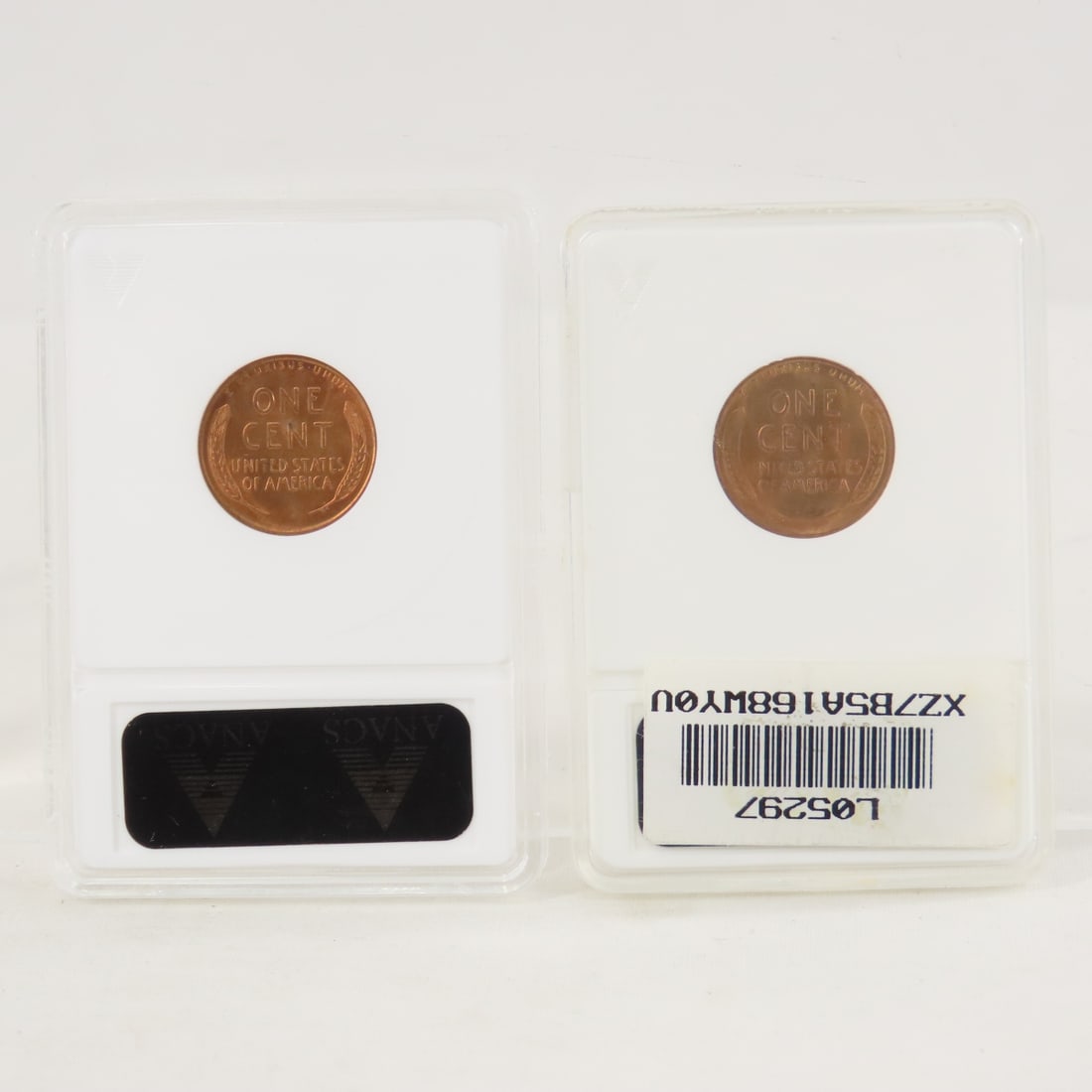1952 D MS66RD & 1953 S MS66RD Lincoln Wheat Cents - 2