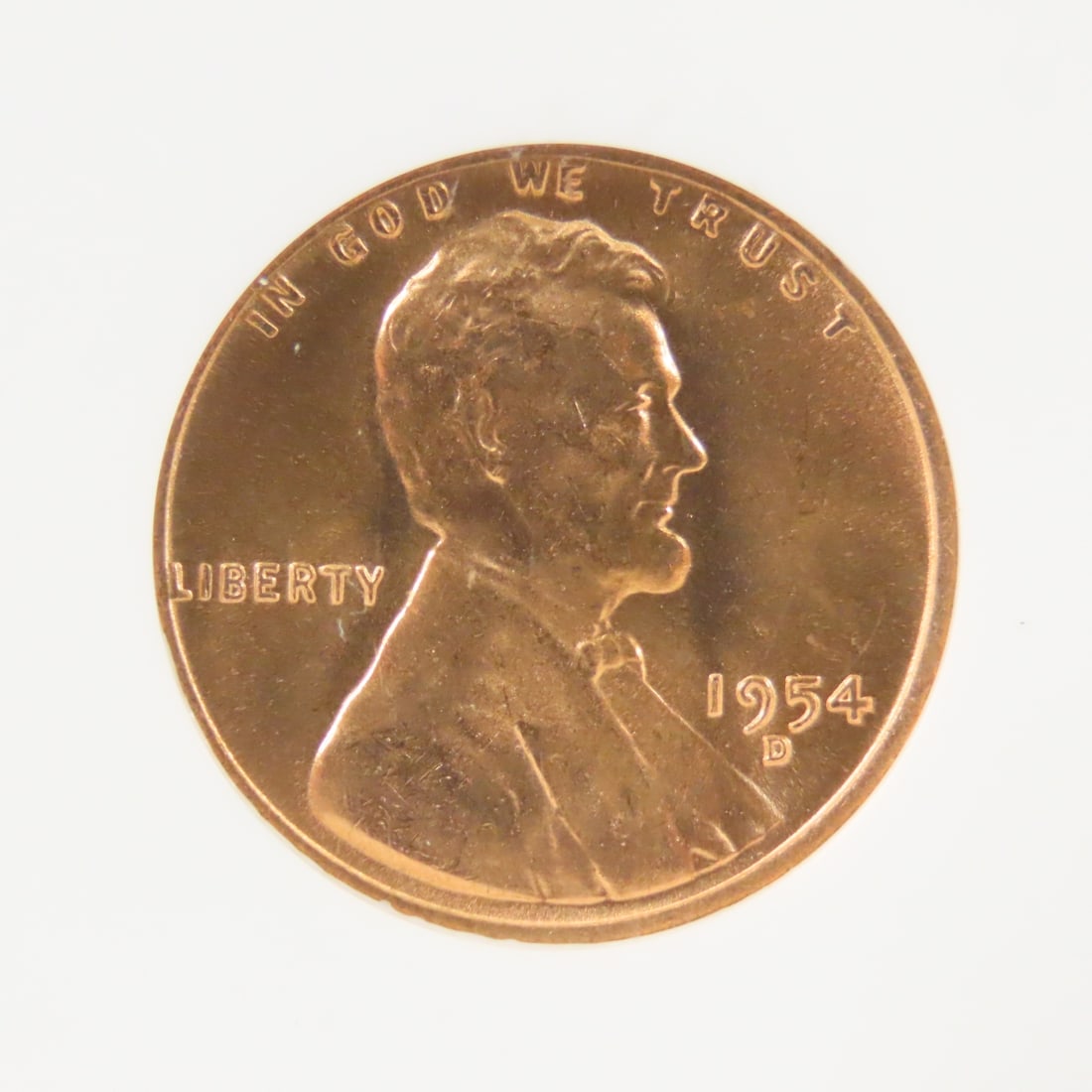 1954 D MS66RD & 1955 S MS66RD Lincoln Wheat Cents - 4