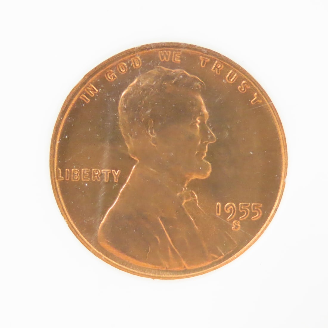 1954 D MS66RD & 1955 S MS66RD Lincoln Wheat Cents - 8