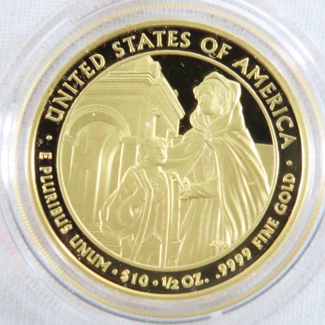 2008 W Louisa Adams 1/2 ozt Gold Proof Coin - 4