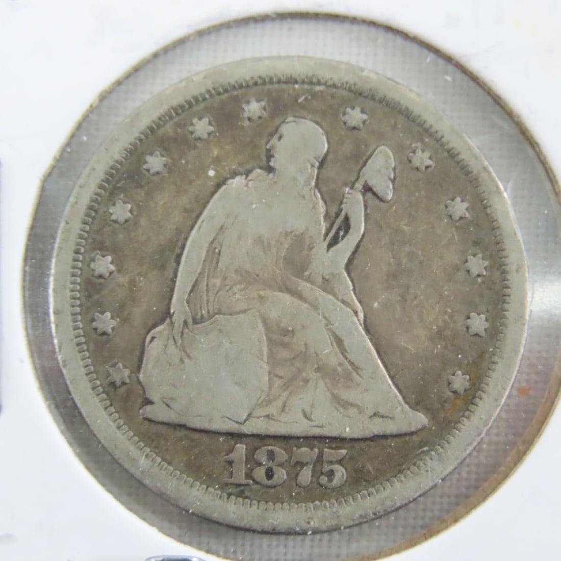 1875 S Seated Liberty 20 Cent - 2