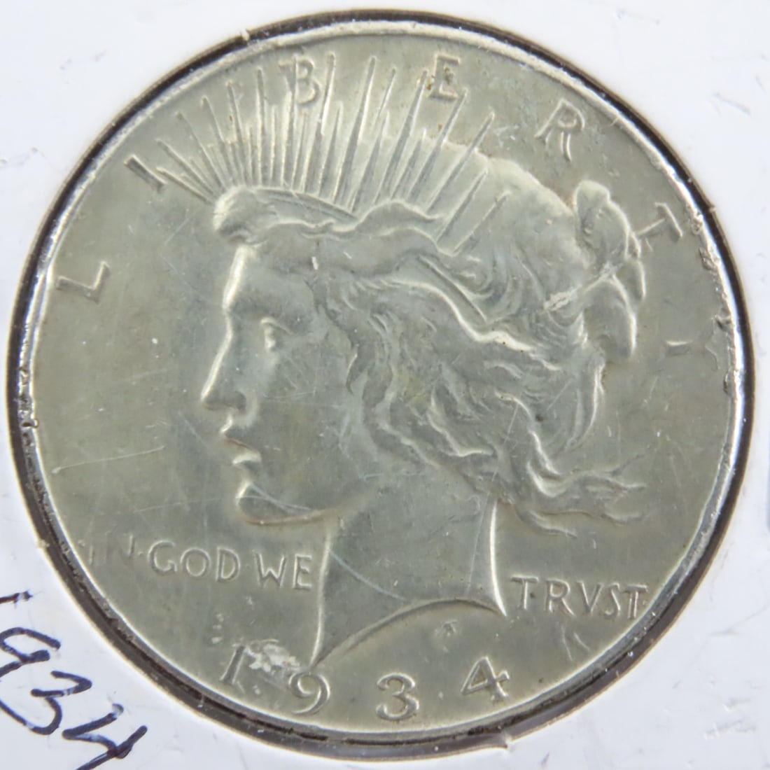1934 Peace Silver Dollar - 2