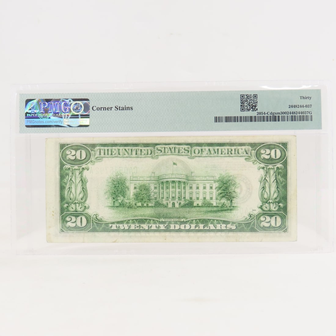 1934 $20 Fed Res Note Philadelphia PMG 30 VF - 4