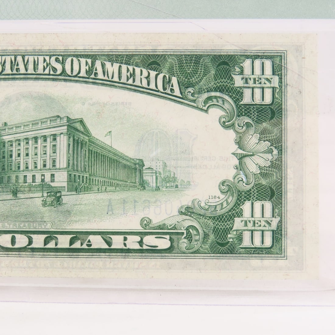 1934 C $10 Silver Certificate PMG 65 Gem Unc - 6