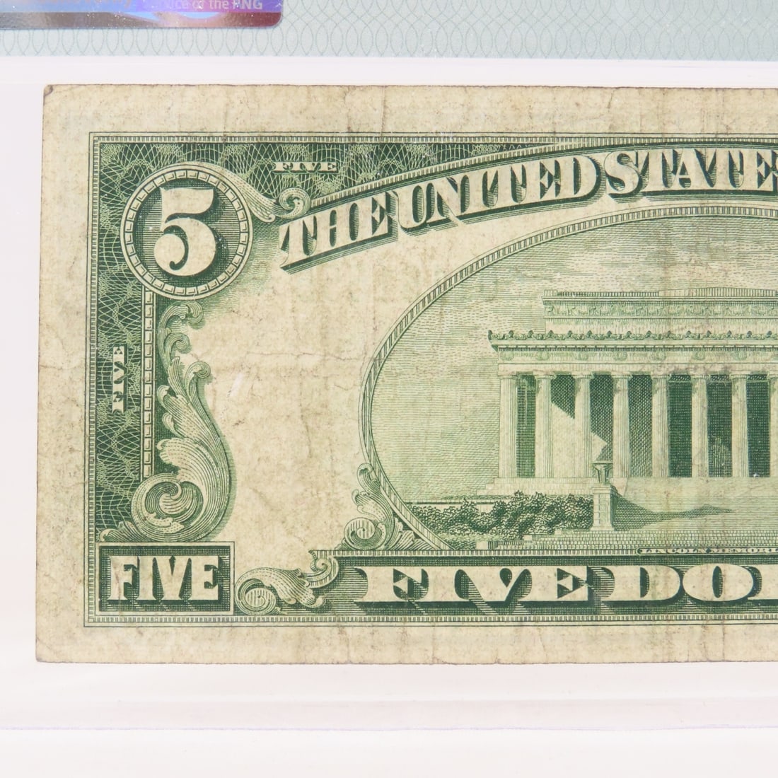 1934 C $5 Silver Certificate Star Note PMG 20 VF - 5