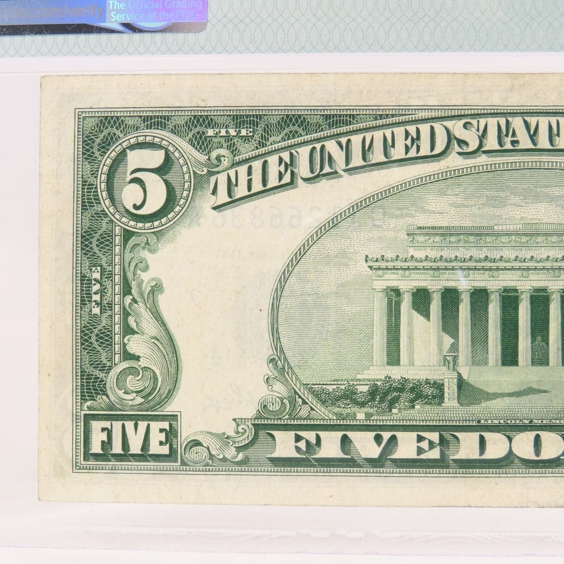 1953 $5 Silver Certificate PMG 30 Very Fine - 5