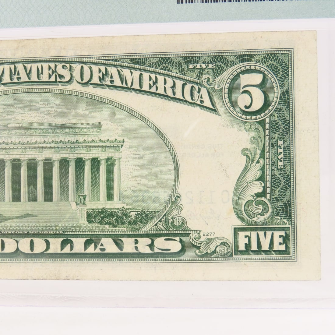 1953 $5 Silver Certificate PMG 30 Very Fine - 6