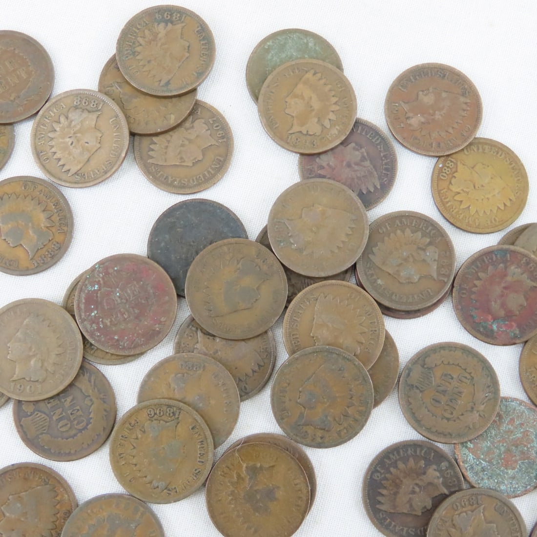 125+ Indian Head Cents 1859-1909 - 10
