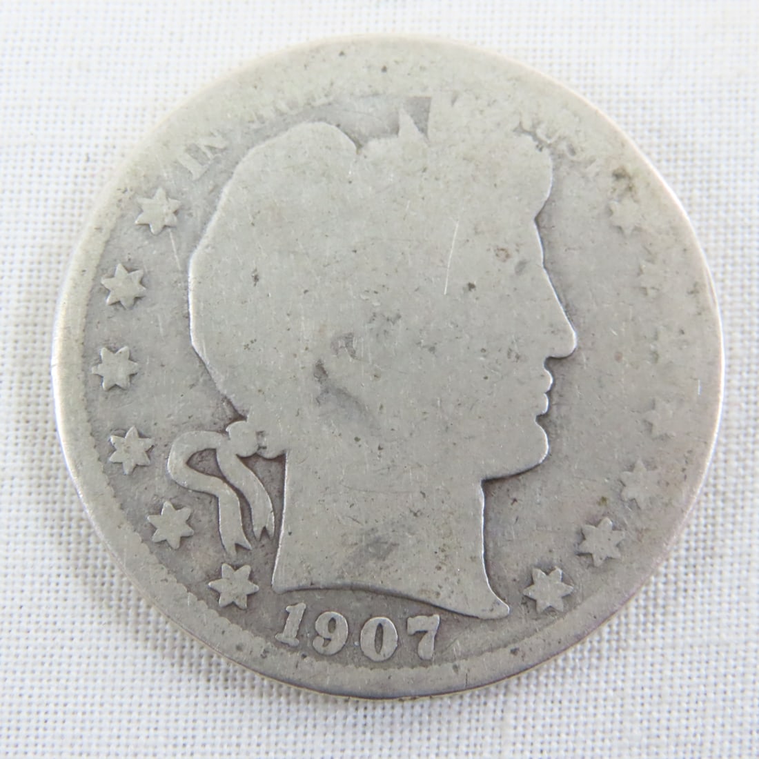 4 Barber Half Dollars 1900, 1907 O, 1908 O, 1913 S - 5