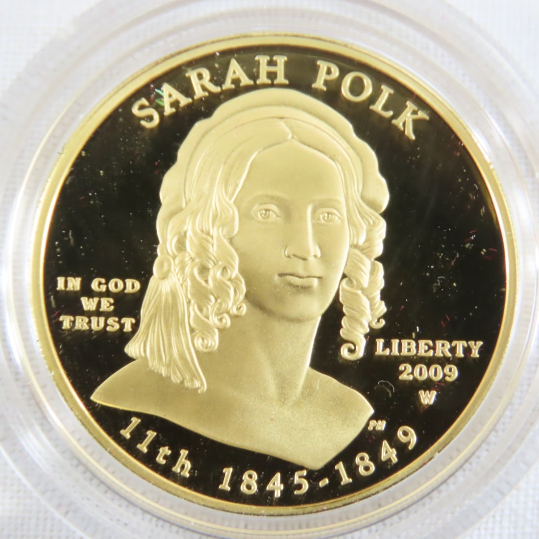 2009 W Sarah Polk 1/2 ozt Gold Proof Coin - 3