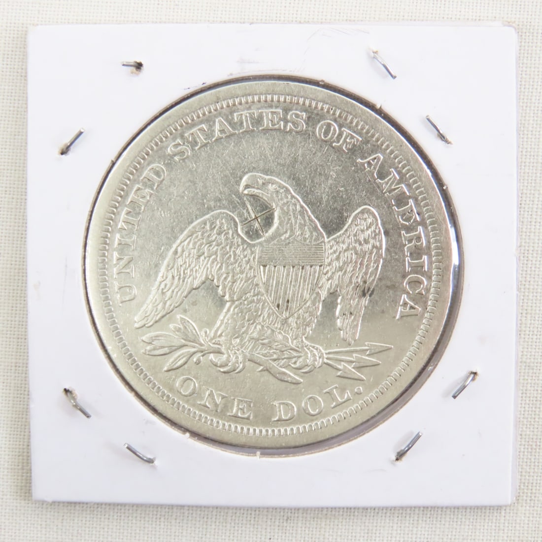 1842 Seated Liberty Silver Dollar - 3