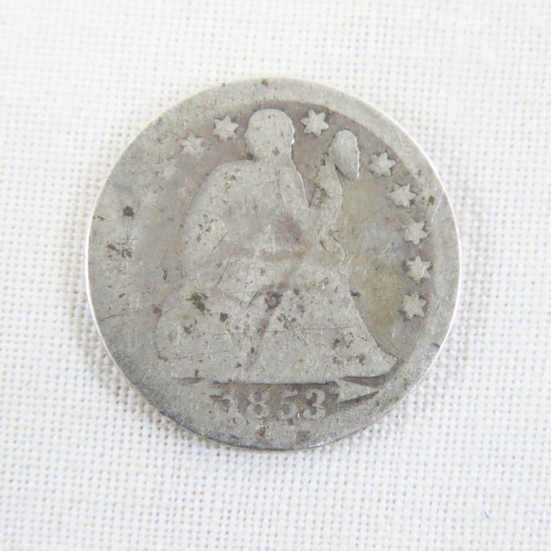 4 Seated Liberty Dimes 1853, 1861, 1872, 1876 - 3