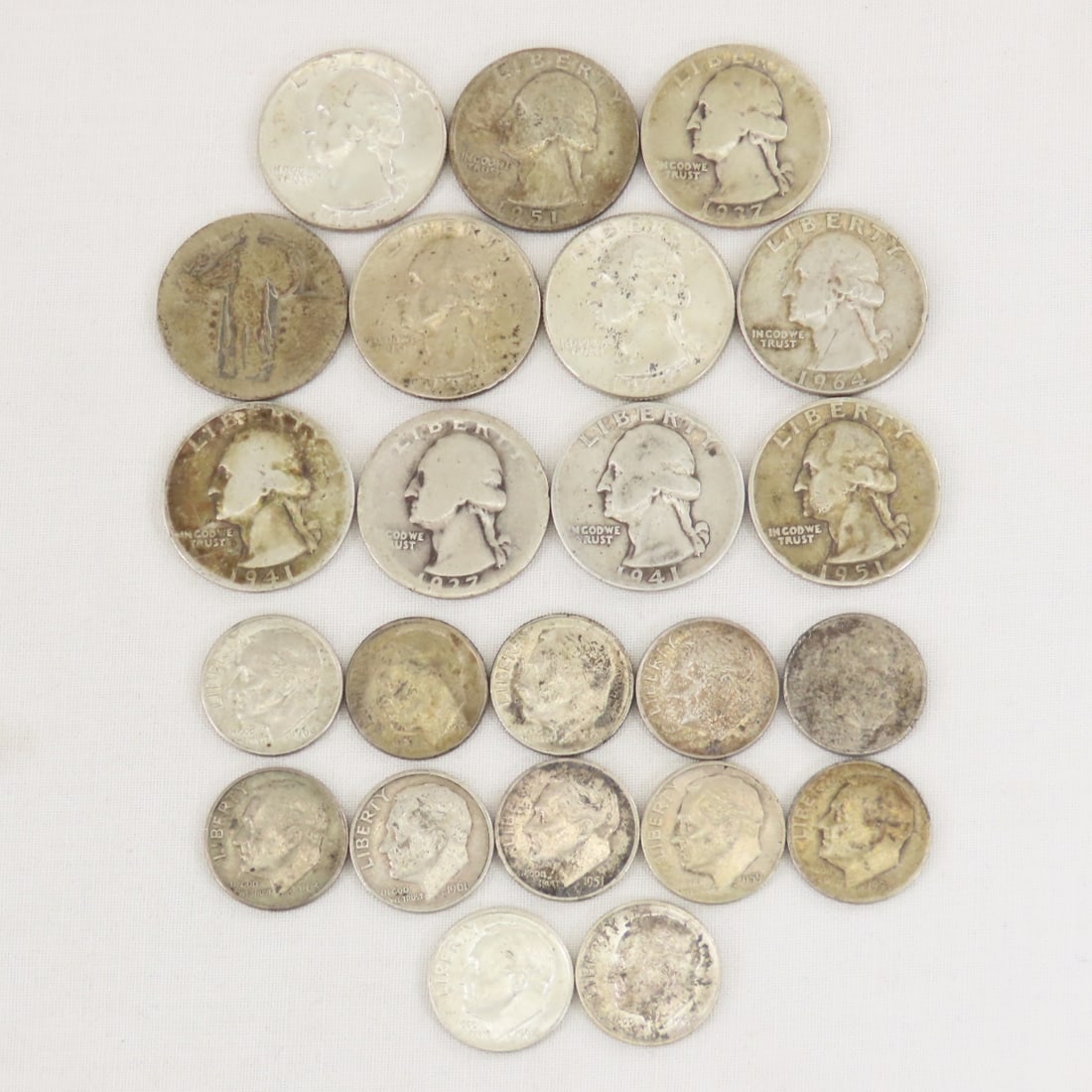 $3.95 Face Value 90% Silver US Coins (1 of 10)
