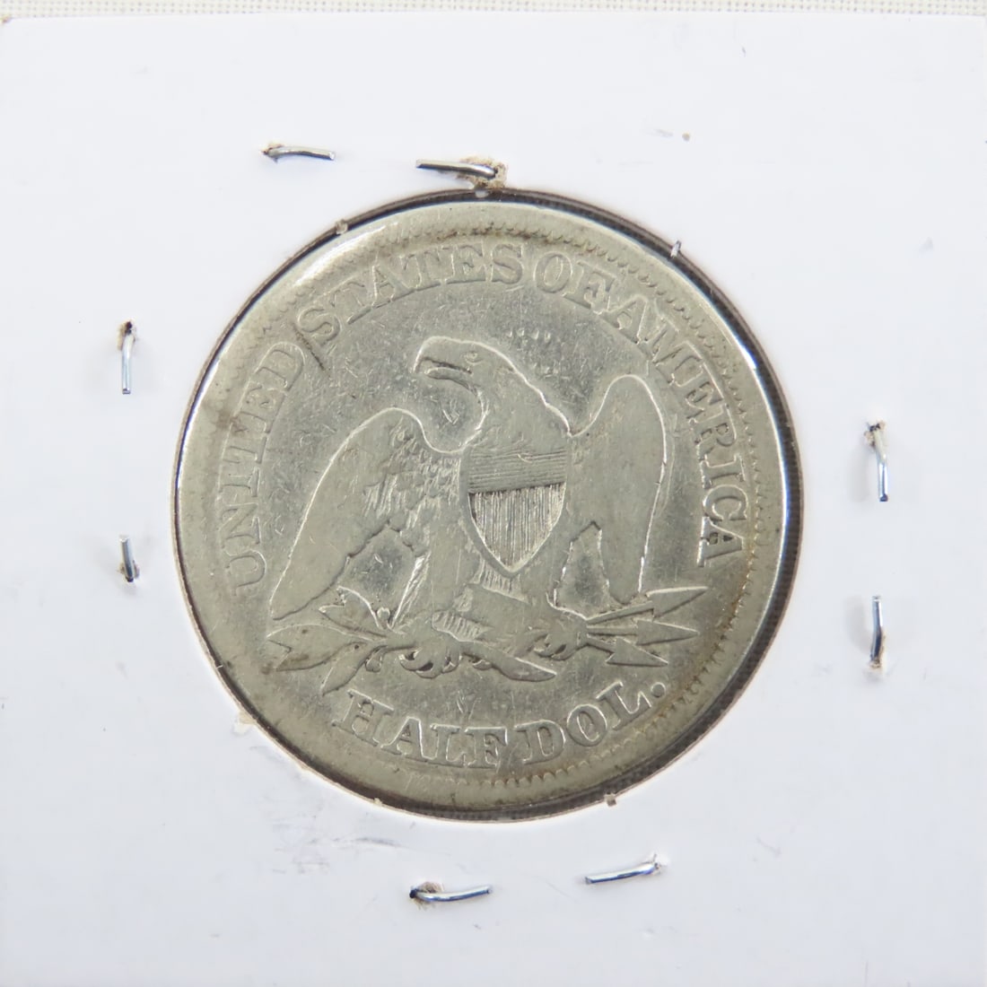 1858 Seated Liberty Silver Half Dollar - 3