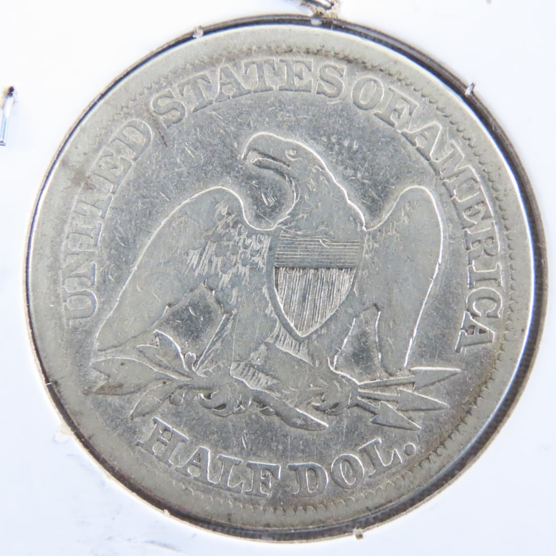 1858 Seated Liberty Silver Half Dollar - 4
