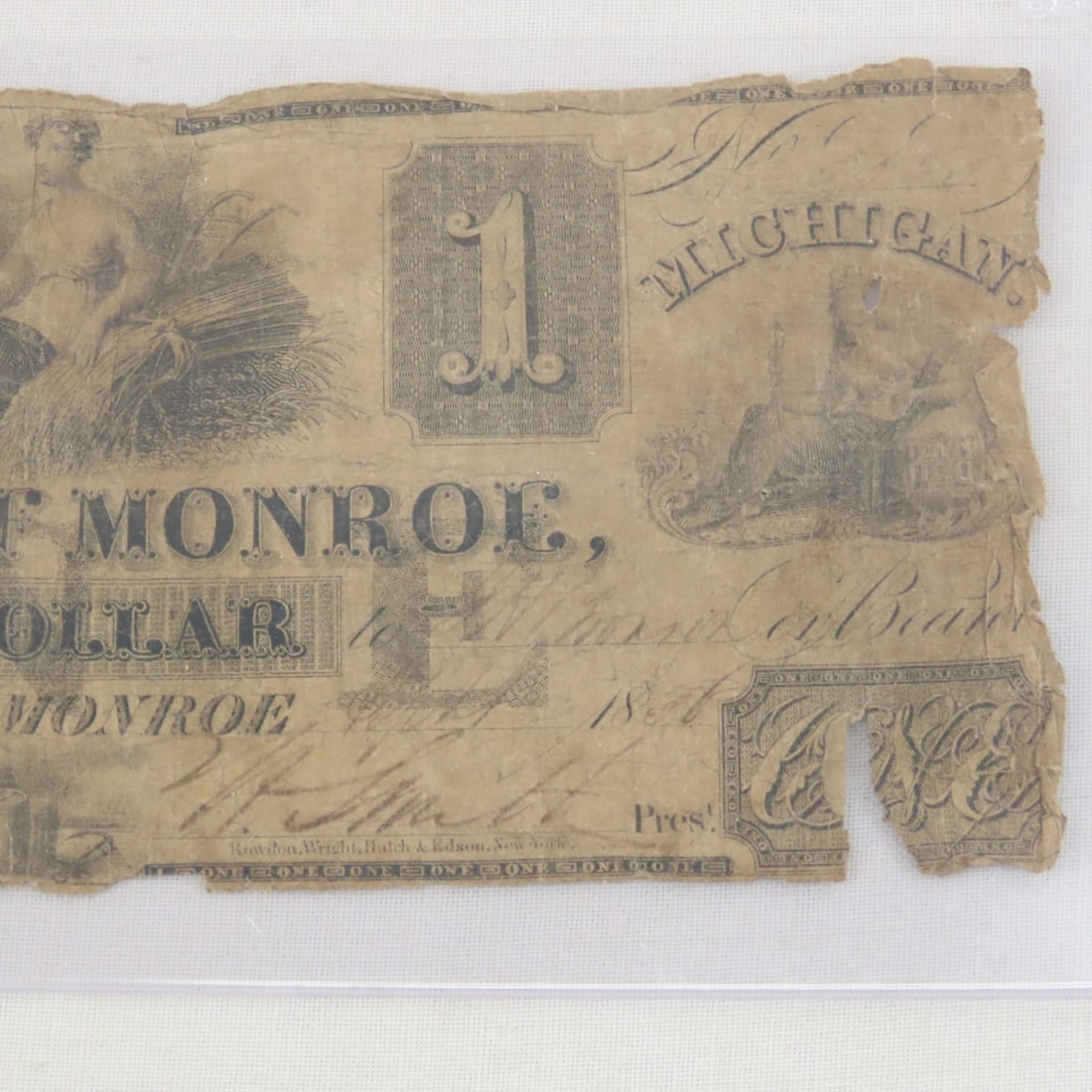 4 1800's US Notes in rough condition - 10