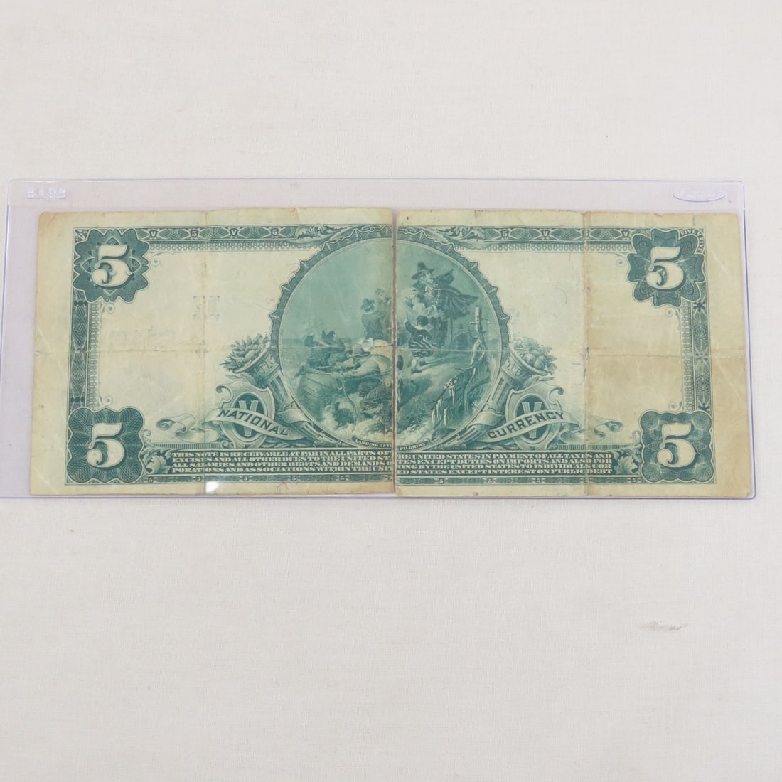 1902 $5 First Nat Bank of Litchfield Note M 6118 - 4