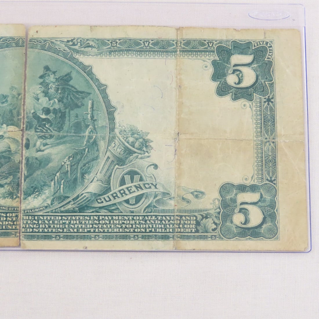 1902 $5 First Nat Bank of Litchfield Note M 6118 - 6