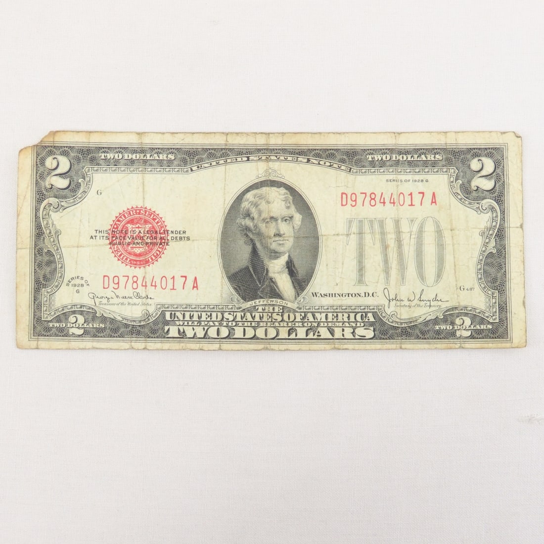 1928 & 1953 $2 Notes, & 6 $1 Silver Certificates - 2