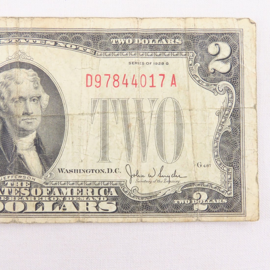 1928 & 1953 $2 Notes, & 6 $1 Silver Certificates - 4