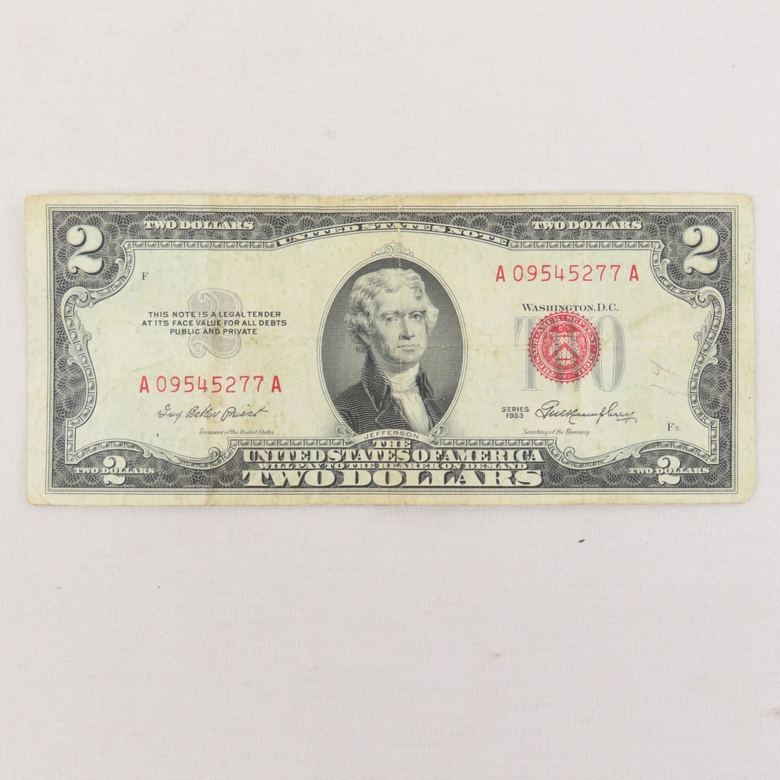 1928 & 1953 $2 Notes, & 6 $1 Silver Certificates - 8